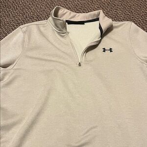Under Armour Cream Quarter-Zip Sweatshirt